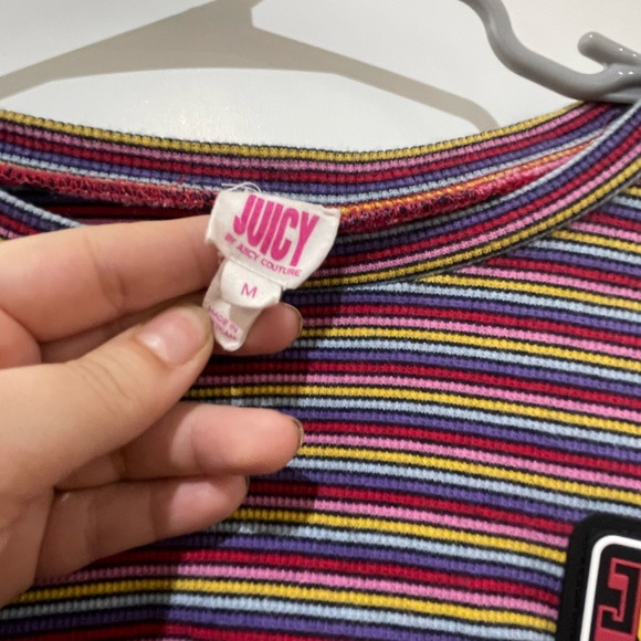 SOLD🚨 Couture Striped Crop Top (M) - Picture 6 of 7